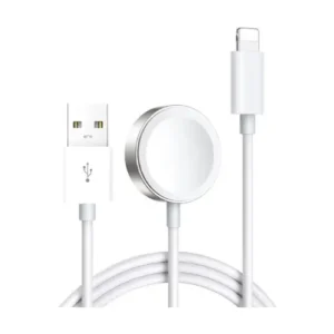 Joyroom S-Iw002S Ben Series Magnetic 2 In 1 Charging Cable for Apple Watch, 1.5M - White