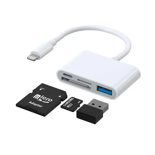 Joyroom S-H142 Lightning to USB OTG card reader 12cm-white