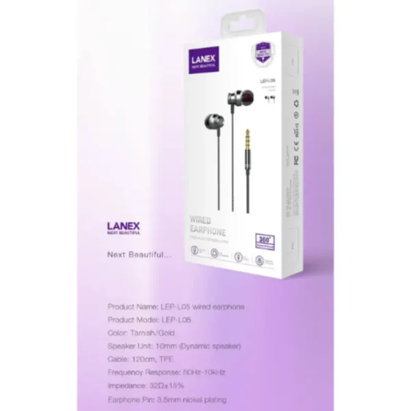 LANEX Wired Earphone LE05
