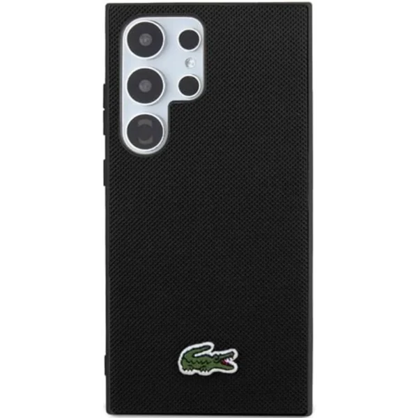 Lacoste Case for S24 Ultra Black Hard Case Iconic