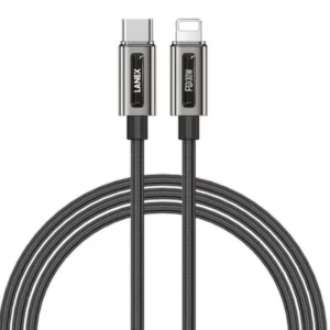 كابل Lanex Type C إلى Lightning بطول 1.5 متر، أسود - LS48CL