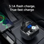 Joyroom Bluetooth Car Kit With FM Transmitter & USB QC3.0 Charging - Image 4