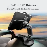 1200° Rotating Phone Car Holder Flexible Dashboard & Sun Visor Mount – MH-6