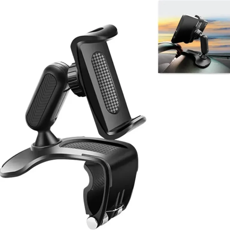 1200° Rotating Phone Car Holder Flexible Dashboard & Sun Visor Mount – MH-6