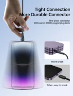 ⁦Joyroom S-UL012A11 كابل بيانات Surpass Series 2.4A USB-A إلى Lightning للشحن السريع 25 سم - أسود⁩ - الصورة ⁦2⁩