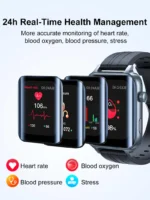 ⁦ساعة JR-FT6 الذكية (صنع / الرد على المكالمة) - رمادي غامق⁩ - الصورة ⁦8⁩