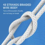 ⁦كابل شحن سريع LANEX من النوع C إلى النوع C 100 وات 1 متر LS29CC⁩ - الصورة ⁦3⁩