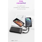 ⁦بنك الطاقة Lanex LPB-N11 بسعة 10000 مللي أمبير في الساعة بمنافذ USB مزدوجة⁩ - الصورة ⁦11⁩