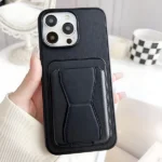 ⁦جراب جلدي مع حامل للبطاقات وحامل للبطاقات⁩ - الصورة ⁦4⁩