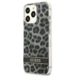 ⁦جراب GUESS الصلب باللون الرمادي المرقط لهاتف iPhone 13 pro max⁩ - الصورة ⁦2⁩