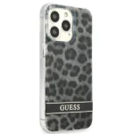 ⁦جراب GUESS الصلب باللون الرمادي المرقط لهاتف iPhone 13 pro max⁩ - الصورة ⁦3⁩