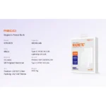 Recci Magnetic Wireless Charging Power Bank Dual Port 10000mAh - Image 11