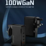 ⁦شاحن ذكي Recci 100W 100W GaN 4 منافذ ذكية⁩ - الصورة ⁦3⁩