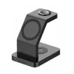 Lanex 3 IN 1 Wireless Charger PD+QC3.0 (LW03) Charge all in same time 15W (Black)