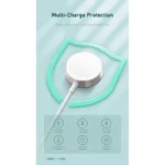 ⁦كابل مغناطيسي لساعة Lanex LW06 Type-C 3.5 وات 120 سم - أبيض⁩ - الصورة ⁦4⁩