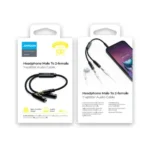 ⁦Joyroom SY-A04 سماعة رأس ذكر إلى 2 أنثى كابل صوت مقسم Y 0.2 متر - أسود⁩ - الصورة ⁦2⁩