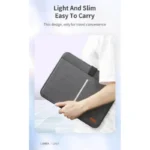 ⁦Lanex حقيبة سيليكون خطية، مقاومة للماء، مقاومة للسقوط لأجهزة الكمبيوتر المحمول والتابلت مقاس 14 بوصة LA13⁩ - الصورة ⁦2⁩