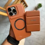 ⁦جراب 15 برو ماكس LTD مصنوع من الجلد مع حامل ومحفظة MagSafe⁩ - الصورة ⁦4⁩