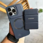 ⁦جراب 15 برو ماكس LTD مصنوع من الجلد مع حامل ومحفظة MagSafe⁩ - الصورة ⁦5⁩