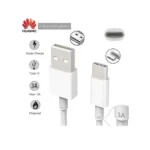 ⁦كابل هواوي Type-C CP51 في التعبئة شحن سريع 3a كحد أقصى (1 متر) - أبيض⁩ - الصورة ⁦4⁩