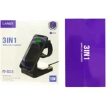 Lanex 3 IN 1 Wireless Charger PD+QC3.0 (LW03) Charge all in same time 15W (Black) - Image 4