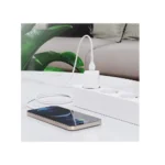 Hoco N10 - Fast Charger, Set With Type-C To Lightning Cable (3.0A - 20W - 1M) Compatbile  - White - Image 5