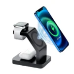 Lanex 3 IN 1 Wireless Charger PD+QC3.0 (LW03) Charge all in same time 15W (Black) - Image 5