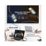 ⁦Joyroom SY-20H1 كابل HDMI إلى HDMI (4K@60 هرتز) -2 متر-رمادي⁩ - الصورة ⁦9⁩