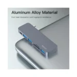 YESIDO HB10 Dual Type-c Hub Splitter 6-in-1 - Image 3