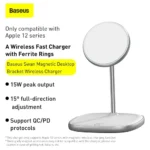 Baseus 2-in-1 Desktop Wireless Charger Holder (MagSafe)