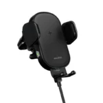 ⁦حامل شاحن السيارة اللاسلكي ماكسكو MZ01 360 درجة 15 وات - أسود⁩ - الصورة ⁦3⁩