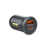 شاحن السيارة السريع بمنفذين 30 وات من ماكسكو MQ06 - رمادي