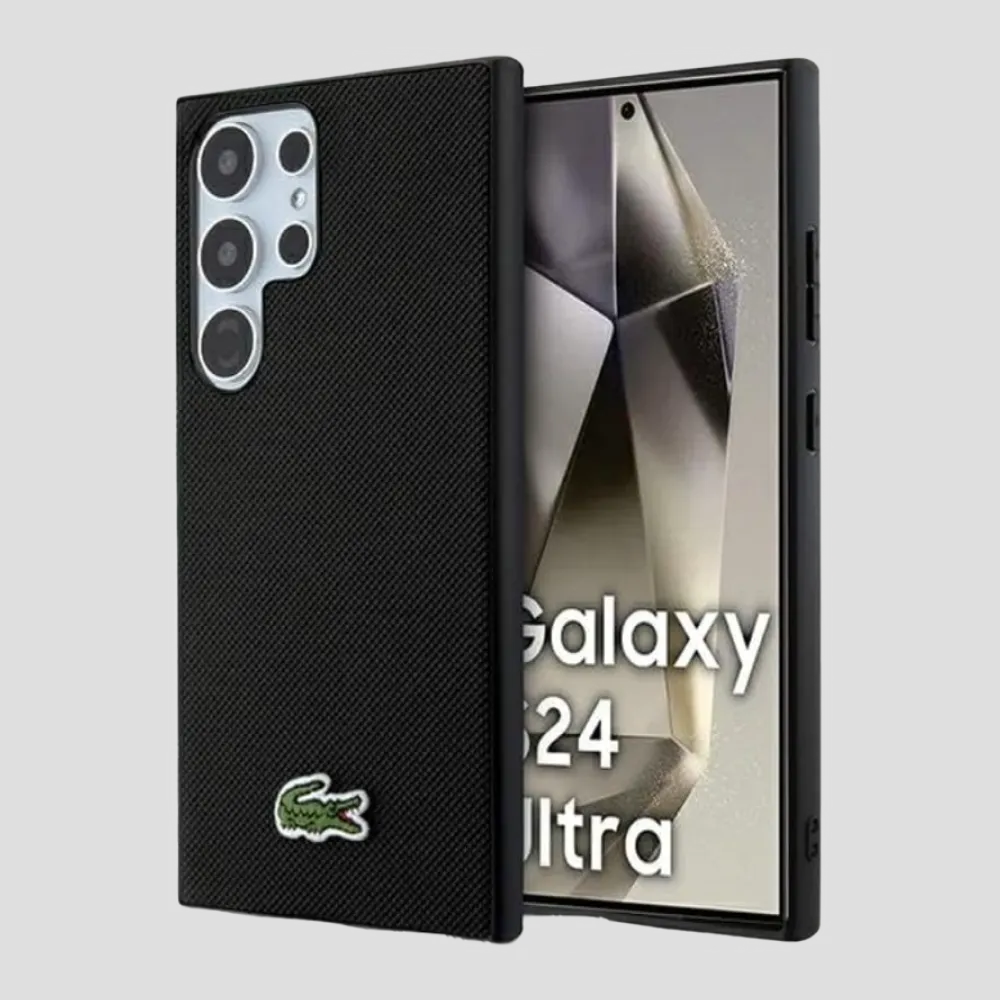 lacostecasefors24ultrablack-hardiconiccase.webp Lacoste Case for S24 Ultra Black-Hard Iconic Case - Image 1