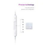 LANEX LE06 Lightning HD Sound Earphone (Original Chip) – White