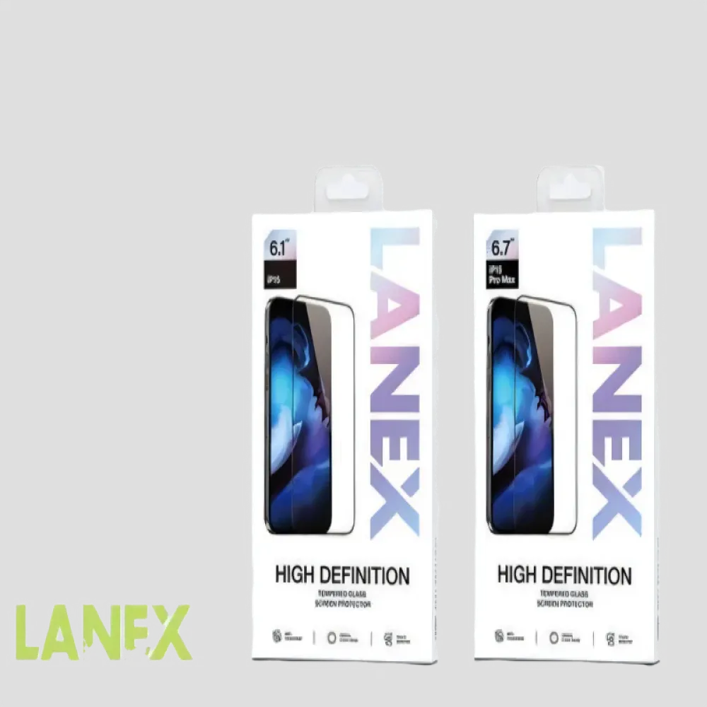lanex–highdefinition–temperedglass–screenprotector.webp لانيكس -واقي شاشة- عالي الوضوح - زجاج مقسّى - الصورة 1