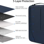 Laptop Sleeve Waterproof Shockproof Laptop Case, Navy Blue , 13-13.3 inch - Image 2