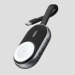 Maxco MW06 2-in-1 Smart self-Charging Magnetic Watch Charger 1200mAh - Blcak - Image 4