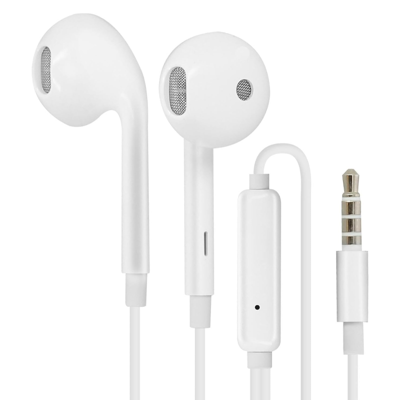 oppo_headphones.webp OPPO R15 half In-Ear Wired Headphones (White) - Image 1