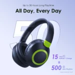 oraimo BoomPop 2 ENC Over-Ear Wireless Headphones