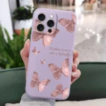 Fekra Red Butterfly Silicone Case