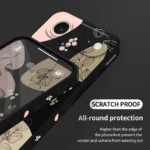 Fekra Red Butterfly Silicone Case