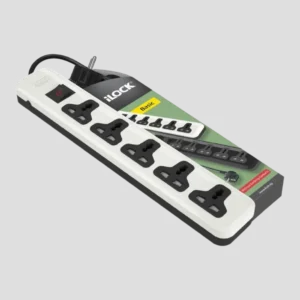 iLOCK 5-Outlet Universal Power Strip with Switch