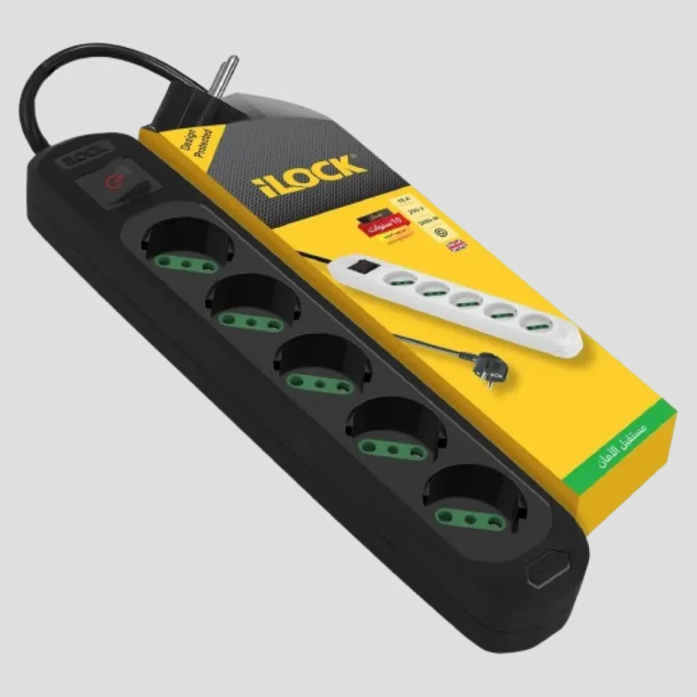ILOCK Heavy-Duty 5-Outlet Power Strip (3500W)