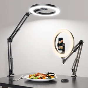 LUXSURE Overhead Phone Mount with Ring Light