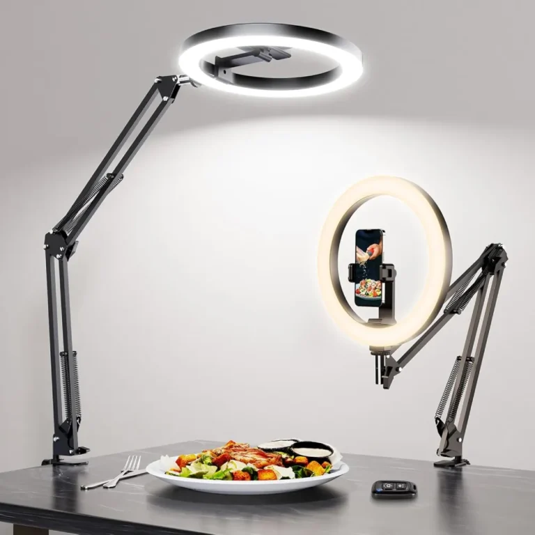LUXSURE Overhead Phone Mount with Ring Light
