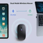 KANMABPC Dual-Mode Wireless Rechargeable LED Mouse