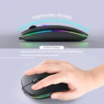 KANMABPC Dual-Mode Wireless Rechargeable LED Mouse