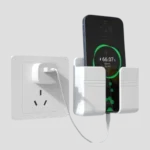 Universal Wall-Mounted Adhesive Phone Holder with Charging Port