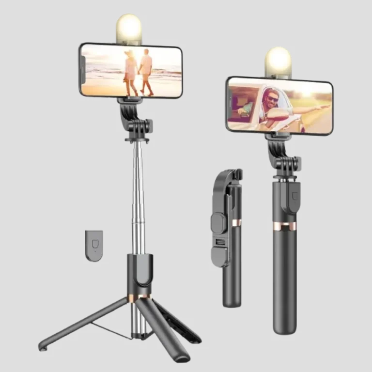 Yeaki Selfie Stick Tripod with Wireless Remote & LED Fill Light