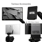 SOTSU FlipAction Go 14" Premium Portable Monitor | Full HD 1080p | 400 Nits | 100% sRGB | Robust yet Lightweight | Pivoting Landscape & Portrait Display | Tempered Glass Cover | USB-C & Mini HDMI | 5W